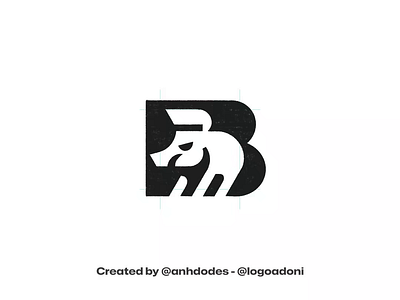 Letter B boar wild animal typography logo for sale 3d anhdodes animation boar logo branding design graphic design illustration logo logo design logo designer logodesign minimalist logo minimalist logo design motion graphics pig logo ui