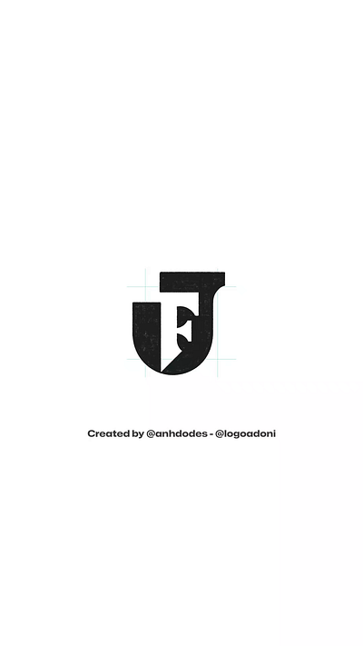 Lettering FJ JF monogram typography logo for sale 3d anhdodes animation branding design graphic design illustration letter f logo letter j logo logo logo design logo designer logodesign minimalist logo minimalist logo design motion graphics typography logo ui