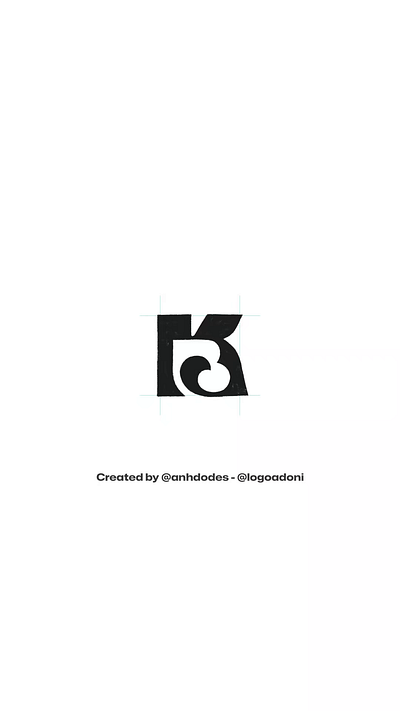 iconic KB BK monogram typography lettering logo for sale 3d anhdodes animation branding design graphic design illustration letter b logo letter k logo logo logo design logo designer logodesign minimalist logo minimalist logo design motion graphics typography logo ui