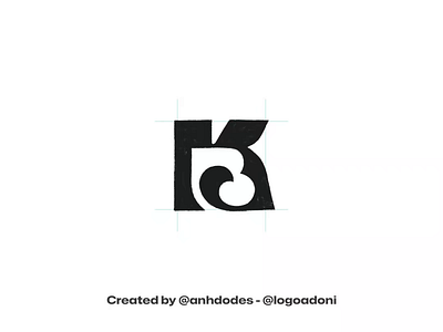 iconic KB BK monogram typography lettering logo for sale 3d anhdodes animation branding design graphic design illustration letter b logo letter k logo logo logo design logo designer logodesign minimalist logo minimalist logo design motion graphics typography logo ui