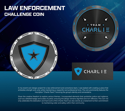 LAW ENFORCEMENT CHALLENGE COIN 3d animation branding coin comemorative crypto design graphic design illustration logo ui