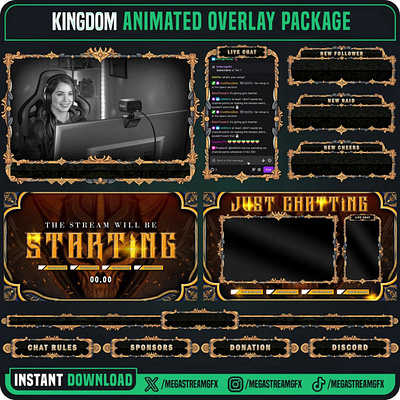 Kingdom Stream Overlay Package premium package