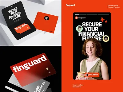 Finguard - Social Media & Card Design animation bank card brand brand design brand identity branding card design finance finance branding graphic design identity design logo logo design marketing mockup mockup design motion graphics social media design visual branding visual identity