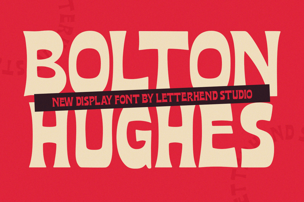Bolton Hughes Display freebies hand lettered font