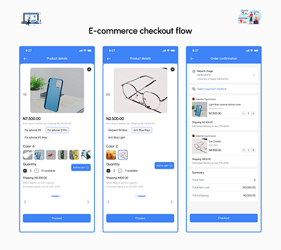 E-commerce checkout flow add to cart addtocart check out ui checkout e commerce e commerce checkout mobileapp mobiledesign mobileui receipt ui uxdesign