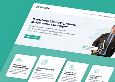 Homepage - TAXKITA homepage landingpage tax ui