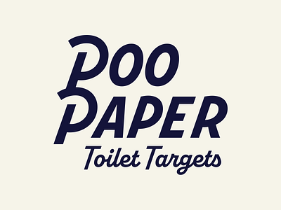 Original Poo Paper Brand Exploration badge branding lockup logo logo design poop typeface typographic lockup typography wordmark