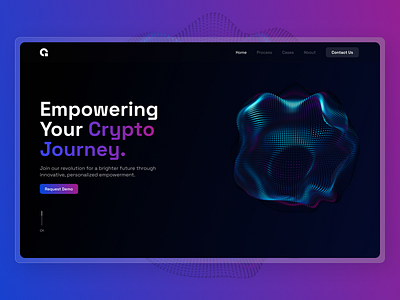 Crypto Website ai branding crypto design freelance gradient illustration landing page minimal ui web website