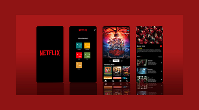 Netflix App Design appdesign figma grap netflix photoshop uiux