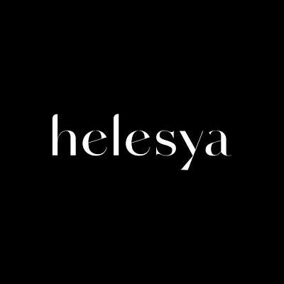 Helesya Custom Font Logo adobe illustrator branding fashion brand logo graphic design helesya logo logo design luxury mordern dress mordern dress zara