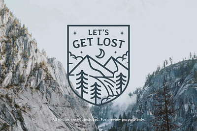 Outdoor Adventure Quotes Badges adventure badge branding design hiking hipster illustration logo mountain nature outdoor quotes retro summit templates vintage vintage badge