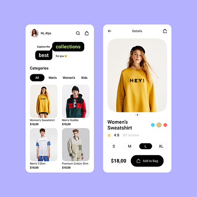 Ecommerce App ui ux