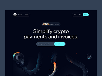 Web3Pulse - Website design of the crypto accounting platform accounting blockchain crypto illustration landing page landing page design marketing promo landing user experience user interface web design website website design