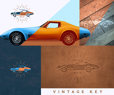 Retro Car Gallery brand identity branding car classic collection design graphic design heritage historic illustration logo logo design logos logotype nostalgic old school retro ride traditional vintage