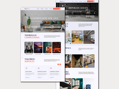 Noradecor Website framer design framer website ui ui design website design