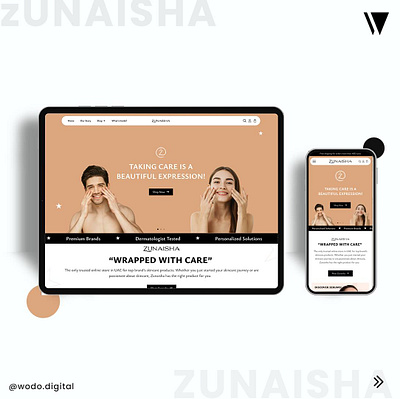 Zunaisha, the UAE's premier e-commerce platform. branding graphic design product design