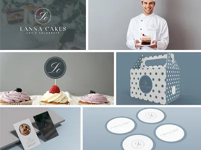 The Cake Atelier bakery brand identity branding brownie cake cakelove cupcake custom logo design dessert graphic design illustration logo logo design logos logotype monogram muffin pastry sweet