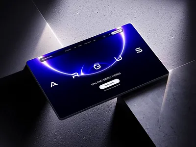 Argus landing page scroll animation web design 3d 3d animation animation ecommerce finance fintech hero hero image hero section homepage landing landing page landingpage vpn web web design web service web3 webdesign website