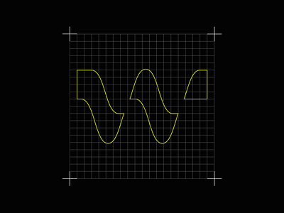 Warmsonic design geometry grid logo mark modern symbol