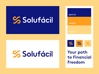Solufacil abstract logo branding credit finance financial lettermark loan logo logo design minimal logo minimalistic logo modern money percent s s logo simple logo startup