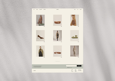 HAZE | eCommerce Website Design aesthetic branding clothes clothing fashion figma logo minimalistic modern online shop product shop shopify style ui ui design ux design web design