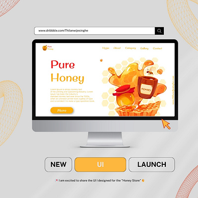 🔖 Pure Honey 3d animation branding graphic design logo motion graphics ui