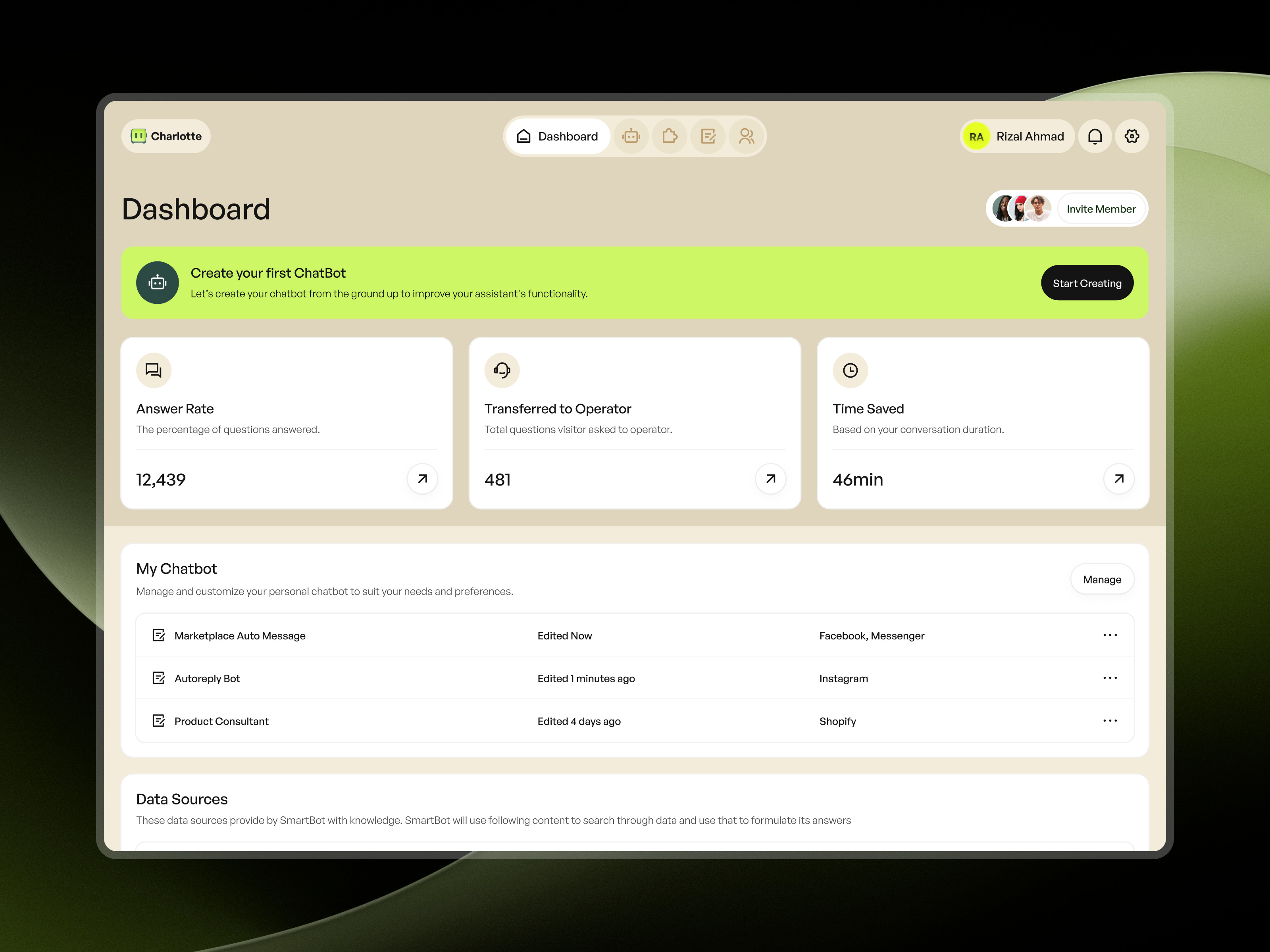 Example of Monthly   UI/UX Design Fulltime Service
