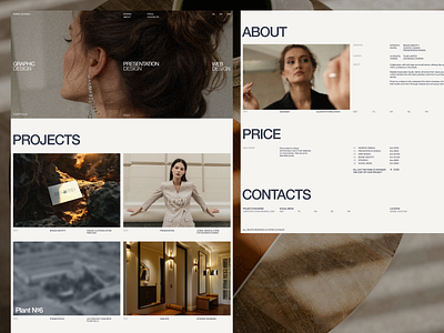 Portfolio website minimalism typograthy ui design uxui design web web design website
