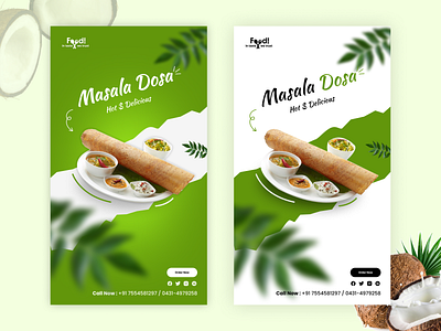 Masala Dosa Poster ui uidesigner uiuxdesigner ux