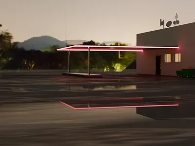 Landscape - Blender 3d animation art illustration motion graphics