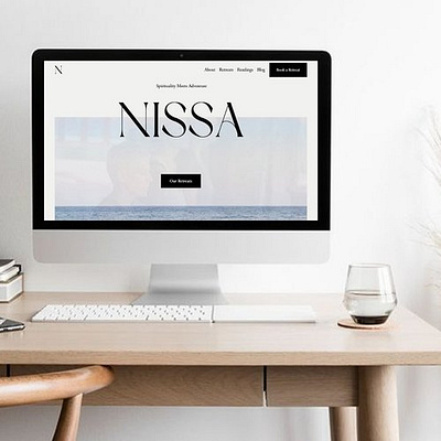 Nissa Retreats branding logo ui website design