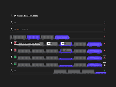 Game: train flow management flow game gestion illustration interface locomotive merchandise stock svg traffic traffic light train train station ui