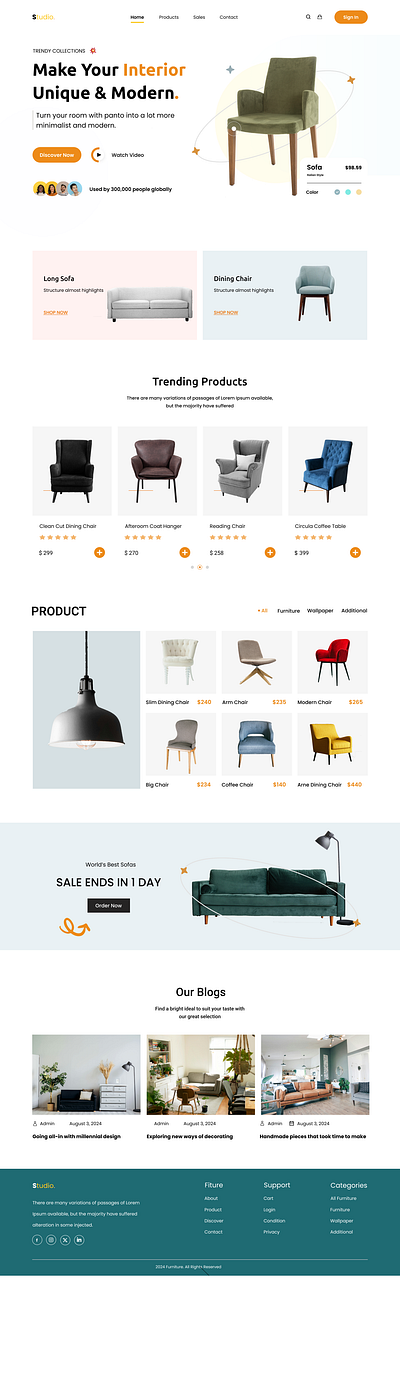 Furniture Website Homepage ui userinterface userexperience userexperience userinterface userexperience