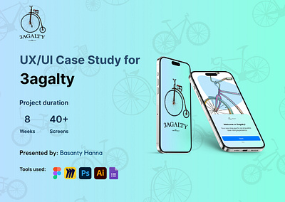 UXUI Case Study - "3agalty" - My Bike App. 3agalty app for renting and buying bikes basanty case study designinterface mob app mob app design my bike app my bike case study app ui userexperience userinterface uxui