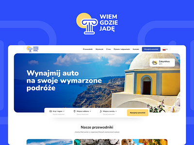 Wiem Gdzie Jadę - Redesign app car design desktop redesign rent service travel trip ui ux web