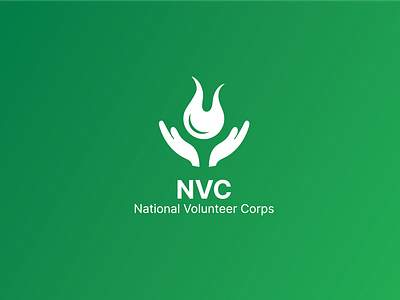 National Volunteer Corps. - Logo Design Submission community service creative design energetic graphic design graphic designer icon illustration logo logo design logo designer logomark national print social media visual identity volunteer web youth