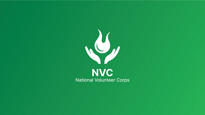 National Volunteer Corps. - Logo Design Submission community service creative design energetic graphic design graphic designer icon illustration logo logo design logo designer logomark national print social media visual identity volunteer web youth