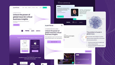 Aylien Quantexa Rebrand ai news data rebrand ui