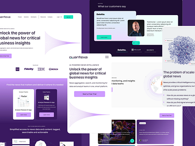 Aylien Quantexa Rebrand ai news data rebrand ui