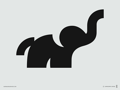Elephant animal branding design elephant illustration logo mark minimal samadaraginige shapes simple