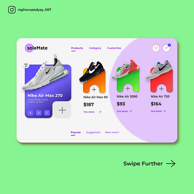 Website Design - Product page for an Innovative shoe company animation branding design graphic design illustration inspiration logo motion graphics ui uiux ux vector webdesign website design