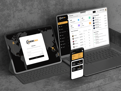 Overc360 - Logistic Dashboard & App app branding dashbaord graphic design logistic logo mobile app ui ux