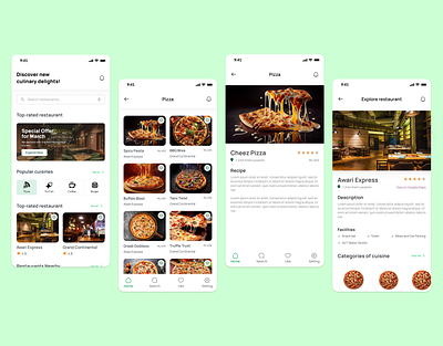 Restaurant Mobile App UI Design appdesign appui appux figmadesign foodappdesign foodui mobileappdesign mobileappui restaurantapp restaurantappdesign restaurantappui restaurantui uidesign uiinspiration uiux uiuxdesign uxdesign uxinspiration