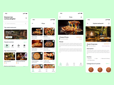 Restaurant Mobile App UI Design appdesign appui appux figmadesign foodappdesign foodui mobileappdesign mobileappui restaurantapp restaurantappdesign restaurantappui restaurantui uidesign uiinspiration uiux uiuxdesign uxdesign uxinspiration