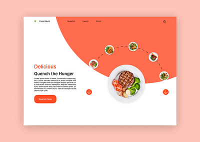 Food Web UI app dailyui design food app ui ui ui design ux ux design website design