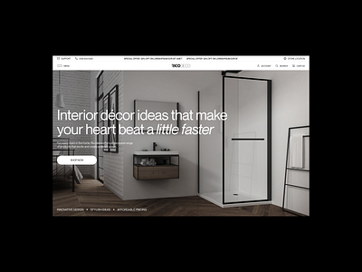 RicoDeco Interiors pt.2 animation architecture decor design ecommerce home interior landing page minimal products typography ui ui design user experience user interface ux web web design website