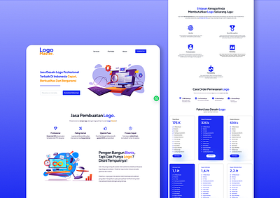 Landing Page: Logo Master ai branding design landing page logo logo maker ui