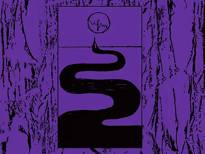 High Fall - Letting Go artwork cry graphic design illustration letting go moon music river sleeve tape tarot