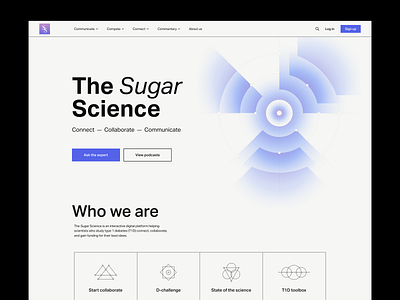 Science project website abstract banner blog custom design event homepage homescreen icon illustration landing page main page minimalistic project science testimonials ui web website