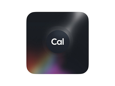 Cal.com Logo branding calendar darmode design figma glass light logo meeting rainbow